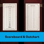 Viper Metropolitan Mahogany Steel Tip Dartboards Cabinet, 40-0403