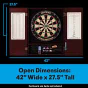 Viper Metropolitan Mahogany Steel Tip Dartboards Cabinet, 40-0403
