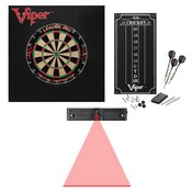 Viper League Pro Sisal Dartboard Starter Kit, Throw Line Light, and Viper Wall Defender II, 40-1047