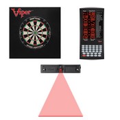 Viper Shot King Bristle Dartboard, Viper ProScore, Throw Line Light, and Viper Wall Defender II, 40-1054