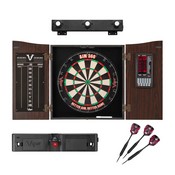 Viper Vault Deluxe Dartboard Cabinet with Built-In Pro Score, AIM 360 Dartboard, Throw Line Light, and Shadow Buster Light, 40-1222