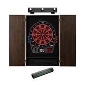 Viper 797 Electronic Dartboard, Metropolitan Espresso Cabinet, Dart Mat & Shadow Buster Dartboard Light Bundle, 40-9126
