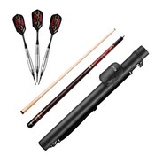 Viper Underground Fatal Shot Soft Tip Darts 18 Grams, Viper Underground Fatal Shot Cue, and Casemaster Q-Vault Supreme Black Cue Case, 50-9920