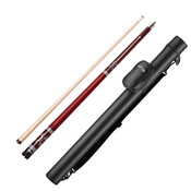 Viper Sinister Series Cue with Red Wrap and Casemaster Q-Vault Supreme Black Cue Case, 50-9956