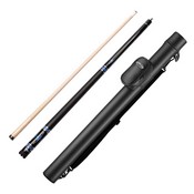 Viper Sinister Series Cue with Black Faux Leather Wrap and Casemaster Q-Vault Supreme Black Cue Case, 50-9957