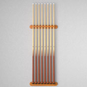 Viper Traditional Oak 8 Cue Wall Cue Rack, 52-0115