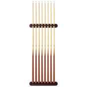 Viper Traditional Mahogany 8 Cue Wall Cue Rack, 52-0116