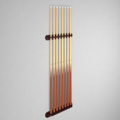 Viper Traditional Mahogany 8 Cue Wall Cue Rack, 52-0116