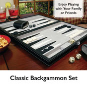 Mainstreet Classics Classic 15" Backgammon Set, 55-0619