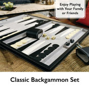 Mainstreet Classics Classic 18" Backgammon Set, 55-0919