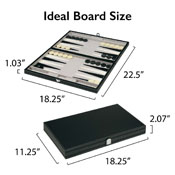 Mainstreet Classics Classic 18" Backgammon Set, 55-0919