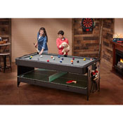 Fat Cat Original 3-in-1 7' Pockey Multi-Game Table Grey, 64-1055