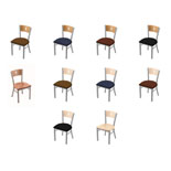 630 Contessa Chair with Anodized Nickel Finish