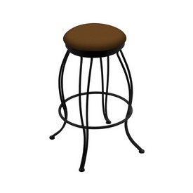3000 Georgian 30" Swivel Bar Stool with Black Wrinkle Finish and Canter Thatch Seat, 300030BW001