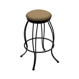 3000 Georgian 30" Swivel Bar Stool with Black Wrinkle Finish and Canter Sand Seat, 300030BW013