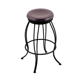 3000 Georgian 30" Swivel Bar Stool with Black Wrinkle Finish and Dark Cherry Maple Seat, 300030BWDCMpl