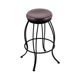 3000 Georgian 30" Swivel Bar Stool with Black Wrinkle Finish and Dark Cherry Oak Seat, 300030BWDCOak