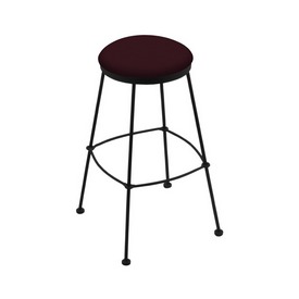 3030 Stationary Stool with Black Wrinkle Finish and Canter Bordeaux Seat, AGS-303025BW005 3030 Stationary Stool with Black Wrinkle Finish and Canter Bordeaux Seat, AGS-303025BW005