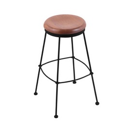 3030 Stationary Stool with Black Wrinkle Finish and Medium Oak Seat, AGS-303025BWMedOak 3030 Stationary Stool with Black Wrinkle Finish and Medium Oak Seat, AGS-303025BWMedOak
