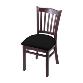 3120 18" Chair with Dark Cherry Finish and Black Vinyl Seat, 312018DCBlkVinyl