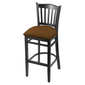 3120 30" Bar Stool with Black Finish and Canter Thatch Seat, 312030Blk001