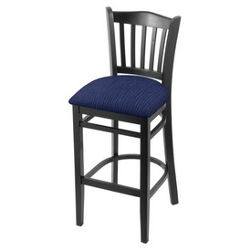 3120 30" Bar Stool with Black Finish and Graph Anchor Seat, 312030Blk014