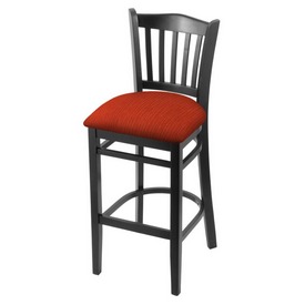 3120 25" Counter Stool with Black Finish and Graph Poppy Seat, 312025Blk021