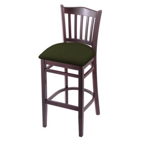3120 25" Counter Stool with Dark Cherry Finish and Canter Pine Seat, 312025DC010
