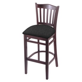 3120 25" Counter Stool with Dark Cherry Finish and Graph Coal Seat, 312025DC018