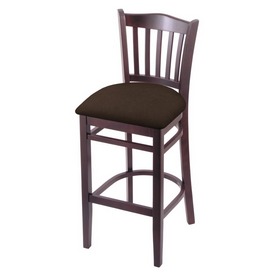3120 25" Counter Stool with Dark Cherry Finish and Rein Coffee Seat, 312025DC025
