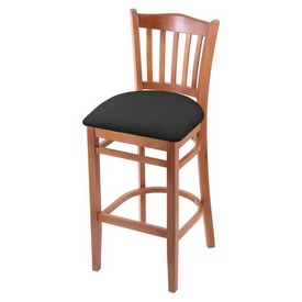 3120 30" Bar Stool with Medium Finish and Canter Iron Seat, 312030Med008