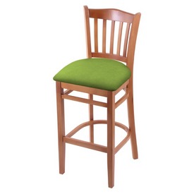 3120 30" Bar Stool with Medium Finish and Canter Kiwi Green Seat, 312030Med009