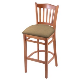 3120 25" Counter Stool with Medium Finish and Canter Sand Seat, 312025Med013