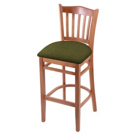 3120 30" Bar Stool with Medium Finish and Graph Parrot Seat, 312030Med015