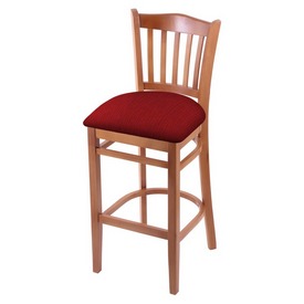 3120 30" Bar Stool with Medium Finish and Graph Ruby Seat, 312030Med016