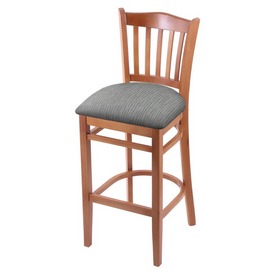 3120 30" Bar Stool with Medium Finish and Graph Alpine Seat, 312030Med020