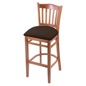 3120 25" Counter Stool with Medium Finish and Rein Coffee Seat, 312025Med025