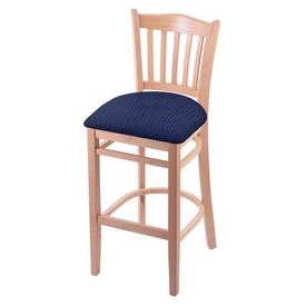 3120 30" Bar Stool with Natural Finish and Graph Anchor Seat, 312030Nat014
