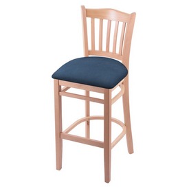 3120 30" Bar Stool with Natural Finish and Rein Bay Seat, 312030Nat024