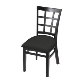 3130 18" Chair with Black Finish and Canter Iron Seat, 313018Blk008