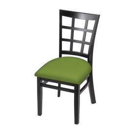 3130 18" Chair with Black Finish and Canter Kiwi Green Seat, 313018Blk009