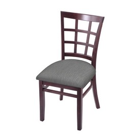 3130 18" Chair with Dark Cherry Finish and Graph Alpine Seat, 313018DC020