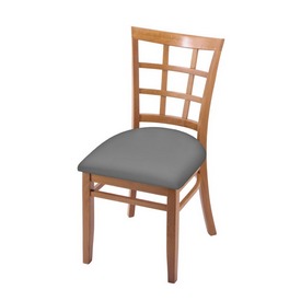 3130 18" Chair with Medium Finish and Canter Folkstone Grey Seat, 313018Med007