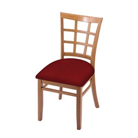 3130 18" Chair with Medium Finish and Graph Ruby Seat, 313018Med016