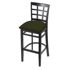 3130 Stool with Black Finish and Canter Pine Seat, AGS-313025Blk010 3130 Stool with Black Finish and Canter Pine Seat, AGS-313025Blk010