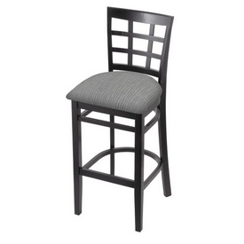 3130 Stool with Black Finish and Graph Alpine Seat, AGS-313025Blk020 3130 Stool with Black Finish and Graph Alpine Seat, AGS-313025Blk020