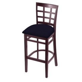 3130 Stool with Dark Cherry Finish and Canter Twilight Seat, AGS-313025DC002 3130 Stool with Dark Cherry Finish and Canter Twilight Seat, AGS-313025DC002