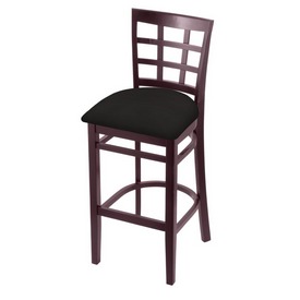 3130 Stool with Dark Cherry Finish and Canter Espresso Seat, AGS-313025DC003 3130 Stool with Dark Cherry Finish and Canter Espresso Seat, AGS-313025DC003
