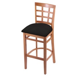 3130 Stool with Medium Finish and Canter Espresso Seat, AGS-313025Med003 3130 Stool with Medium Finish and Canter Espresso Seat, AGS-313025Med003