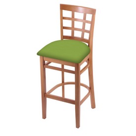 3130 Stool with Medium Finish and Canter Kiwi Green Seat, AGS-313025Med009 3130 Stool with Medium Finish and Canter Kiwi Green Seat, AGS-313025Med009